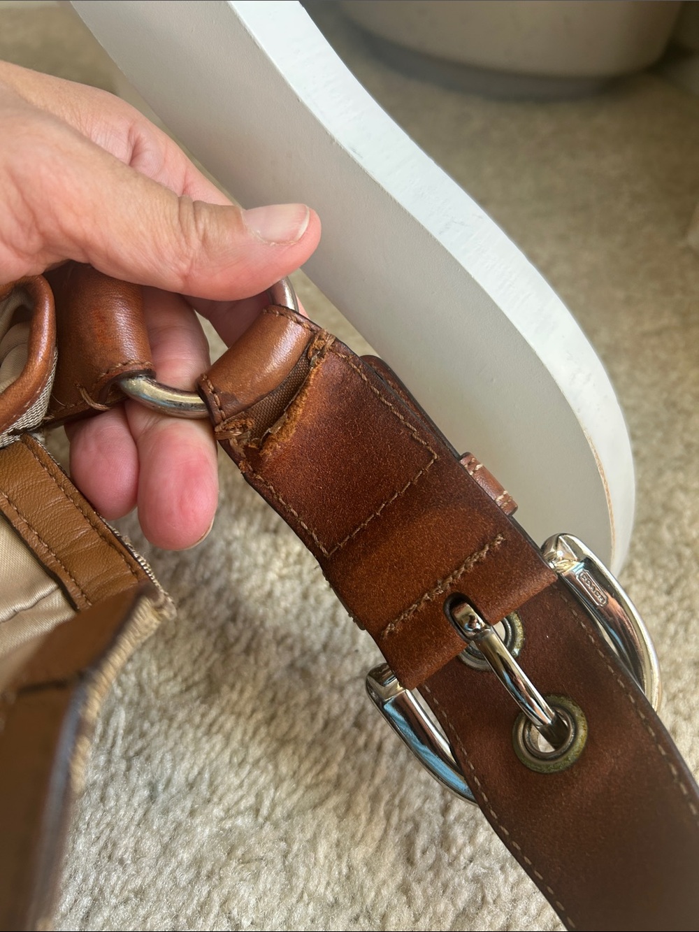 Vintage coach soho bag 11860 brown canvas - Picture 11 of 14